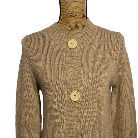 Sidney Gould Vtg Cardigan Sweater S M Mohair Long Big Buttons Its Pure Gould - Picture 2 of 5